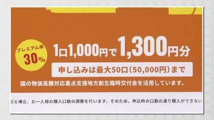 名古屋市“プレミアム商品券” 今年は全員が購入可能に 1000円で1300円分