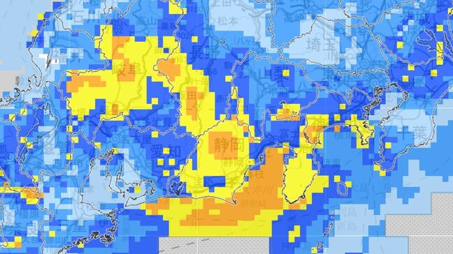 警報級の大雨となる可能性も…24時間降水量は多いところで150mmの予想 東海地方は土砂災害や低い土地の浸水などに注意・警戒を【雨と風のシミュレーション】|TBS NEWS DIG