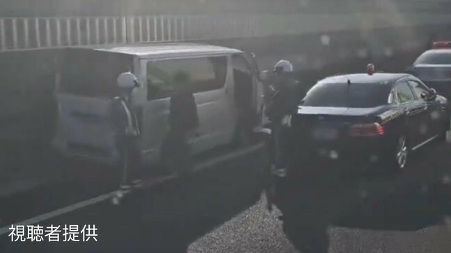 盗難車とみられる車がパトカーに追跡され、キャリアカーに追突【通行止め解除】山陽道（下り）「山陽IC～岡山IC」|TBS NEWS DIG