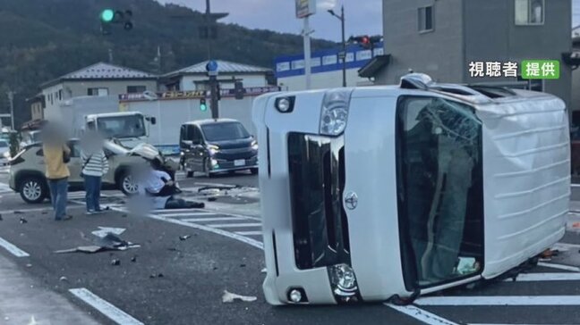 「すごい音だった」早朝の衝突事故　乗用車に乗っていた女子大学生と小学校教諭から基準超えるアルコール　山梨|TBS NEWS DIG