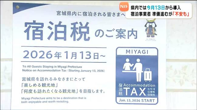 宿泊税導入を前に女川町のホテルでも準備進む 「説明どうすれば…」海外客への説明に課題も 宮城|TBS NEWS DIG
