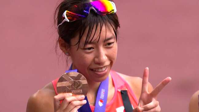 「自分の課題見つけ修正し金メダルへ」世界陸上・女子競歩で銅メダル・藤井菜々子選手（26）が語る”世界一への展望”|TBS NEWS DIG