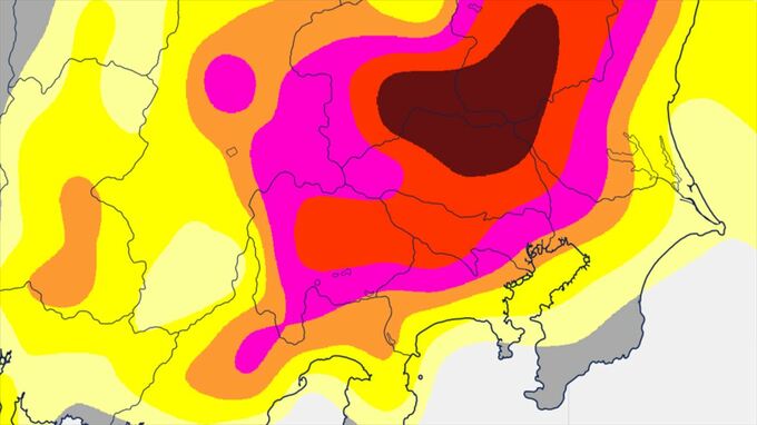 【関東甲信地方】昼過ぎ～夜遅くにかけ　雷を伴った激しい雨や非常に激しい雨の降る所が　警報級の可能性も【雨と風のシミュレーション・発雷確率】　|　山梨のニュース | ＵＴＹテレビ山梨