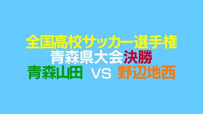 【速報】青森山田が３対１で２８連覇　野辺地西に先制許すも王者が逆転勝ち【全国高校サッカー選手権青森県大会決勝】（午後１時３８分更新）|TBS NEWS DIG