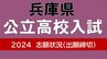 【出願締切】兵庫県公立高校入試2024　志願倍率は神戸1.17倍　芦屋1.56倍　兵庫1.49倍　加古川東1.24倍（令和6年度高校受験、全日制全校掲載）|TBS NEWS DIG