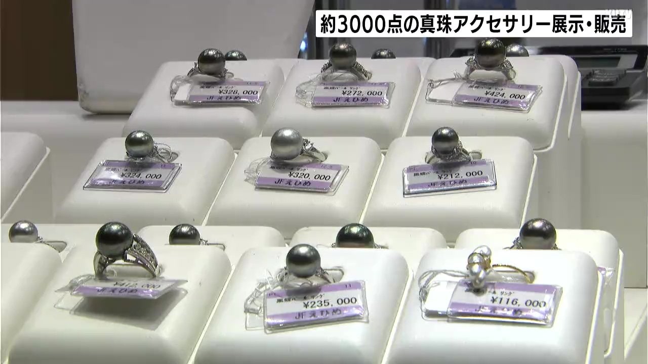 愛媛・宇和海産 約3000点の真珠アクセサリーの展示・販売 市場価格の3