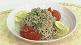 ツナ缶でつくる簡単まぜそば「菜の花とツナのごまだれそば」和食レシピ【わっちtheキッチン】 | 青森のニュース│ATV NEWS│青森テレビ