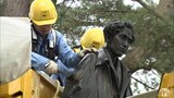桜の名所・芦野公園　花見を快適に過ごすためのごみ拾いと太宰治の銅像磨き|TBS NEWS DIG