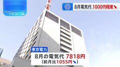 8月使用分の電気代　1000円程度↓　政府補助金の再開で| TBS CROSS DIG with Bloomberg