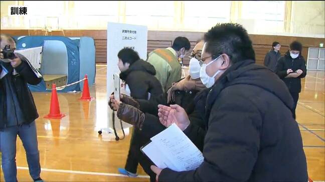 ドローンや無人ヘリで放射線量測定　アプリ使用し避難所の受付も　女川原発の重大事故想定し防災訓練　宮城|TBS NEWS DIG