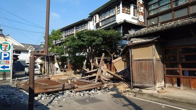 ＜老舗旅館を襲った熊本地震＞国登録有形文化財「金波楼」が被災　玄関の門や塀など崩壊　熊本・八代|TBS NEWS DIG