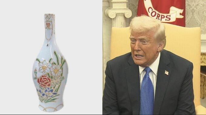 日米首脳会談で“抜擢” 「九谷焼」の花瓶がトランプ大統領への手土産に 金沢の作家も「大変なことになった」と驚き　|　石川県のニュース｜MRO北陸放送