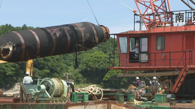 全長150メートルの「謎の巨大ホース」撤去開始 今月中にも完了へ 石川・志賀町|TBS NEWS DIG