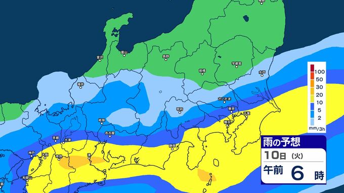 関東甲信も10日には梅雨入りか…長野県南部は大雨のおそれ　10日～11日は長野県で警報級の大雨の可能性【雨のシミュレーション更新】|TBS NEWS DIG