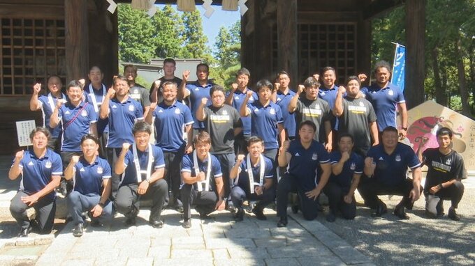 社会人ラグビーチーム・クリーンファイターズ山梨が必勝祈願　今シーズンの飛躍を誓う　|　山梨のニュース | ＵＴＹテレビ山梨