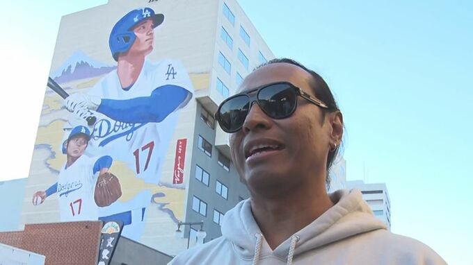 ドジャースタジアムに大谷選手の壁画ができるかも？ロサンゼルス「リトルトーキョー」の巨大壁画手がけたアーティストが明かす|TBS NEWS DIG