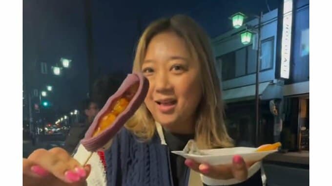 【 美奈子 】　老舗団子店「伊勢屋」を満喫「美味しかったあああ〜」と絶賛|TBS NEWS DIG