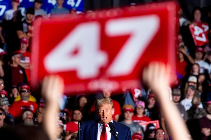 トランプ氏、圧倒的優位と主張－選挙結果への疑念生む温床にも