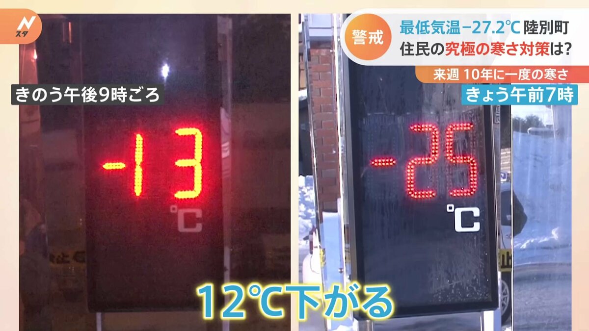タオルが凍るは当たり前！最低気温-27℃“日本一寒い町”北海道・陸別町の