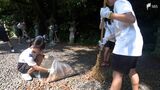 「徳川家康ゆかりの地を自分たちで活性化したい」地元の中学生が静岡浅間神社で清掃活動に汗流す=静岡 | 静岡のニュース | SBSNEWS | 静岡放送