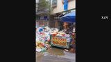 路上にごみの山「清掃員への給与未払いが原因?」 中国・広東省|TBS NEWS DIG