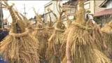 稲わらまとい家に水をかけて防火を願う奇祭「米川の水かぶり」　宮城・登米市　|　宮城のニュース│tbc NEWS│tbc東北放送
