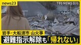 「いざ目の前にすると…」自宅全焼で再建誓う住民 岩手・大船渡市の避難指示すべて解除 木の皮食べ生き延びたヤギも【news23】|TBS NEWS DIG