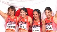 女子4×100mリレーで日本がシーズンベストの43秒52で涙の銅メダル 銀まで0秒01、12年ぶり表彰台の快挙【アジア大会】|TBS NEWS DIG