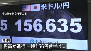 円相場は一時1円以上円高方向に　日銀が“為替介入の準備段階”レートチェック実施か| TBS CROSS DIG with Bloomberg