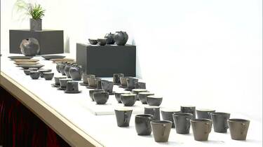 日常使いの備前焼を 自由な発想で制作続ける小川壮一さんの陶展 岡山