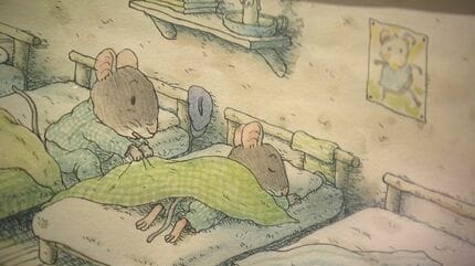 絵本作家の作品です。 14ひきのシリーズ」絵本作家・いわむらかずおさんの原画125点 竹