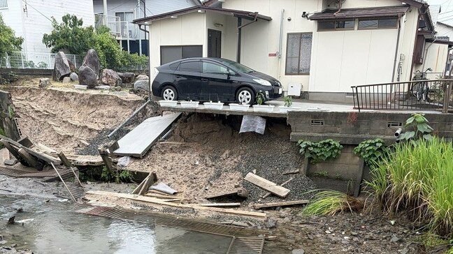 グループホーム敷地の護岸が崩落　佐賀と長崎に線状降水帯の半日前予測|TBS NEWS DIG