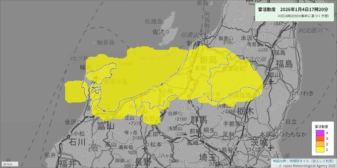 北陸地方は再び冬型の気圧配置が強まる　上空約5500メートルに氷点下30度以下の寒気を伴った気圧の谷の影響を受ける見込み　落雷や竜巻などの激しい突風、降ひょうに注意【雨と雪のシミュレーション】　|　富山のニュース｜天気・防災｜チューリップテレビ