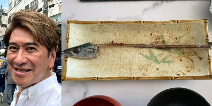 【 川﨑麻世 】 「ご馳走さんま」　秋刀魚を完食　妻・花音さん「綺麗に食べるね！猫が嫌がる食べ方だね！」|TBS NEWS DIG