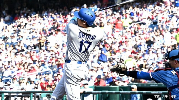 大谷翔平 決勝の犠牲フライ！第2号ソロHR含む3試合連続マルチヒット　ド軍が最大5点差をひっくり返す大逆転劇|TBS NEWS DIG