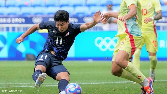 サッカー男子 スペインに完敗で4強入り逃す、細谷の“同点弾”は幻に...56年ぶりメダルに届かず【パリ五輪】|TBS NEWS DIG