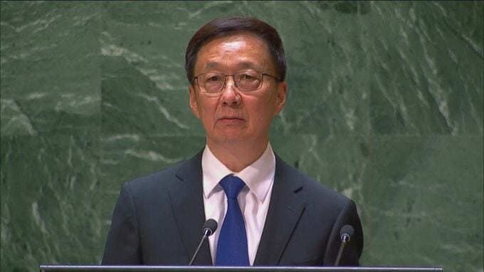 中国・副主席が国連総会で演説 「ウクライナ和平に役割」強調