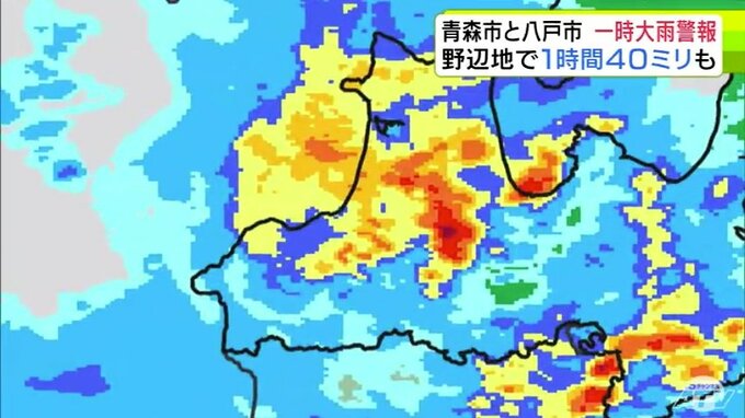 【大雨情報】道路が冠水して「通行止め」になったところも…　野辺地町では1時間に40ミリ超の激しい雨を確認「後ろが霞むほど…」　|TBS NEWS DIG