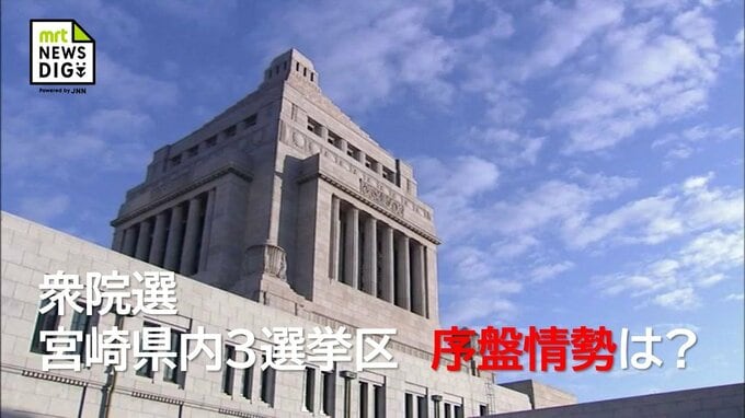 衆院選宮崎序盤情勢 1区は渡辺氏が先行し武井氏追う 2区は長友氏と江藤氏が激しく競り合う展開　3区は古川氏が大きくリード　|　MRTニュース ｜ ＭＲＴ宮崎放送
