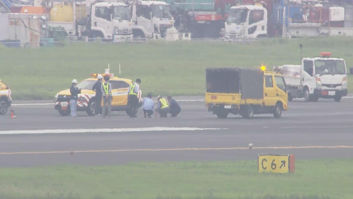 【速報】羽田空港C滑走路の中心部付近に深さ5センチほどの穴　修復作業で午後6時頃…