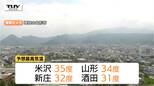 朝から気温上がる…県内すでに猛暑日に迫る暑さ　米沢で35度の猛暑日予想　熱中症に注意（山形）|TBS NEWS DIG