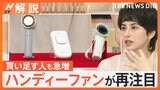 ハンディーファン 再注目のワケ　売上は去年7月比で200％以上 1番人気は“冷たくなるプレート”付き【Nスタ解説】|TBS NEWS DIG