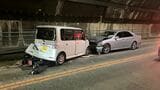 トンネル内で車2台とバイクが衝突する事故　２人が病院に運ばれる　山梨・甲府市|TBS NEWS DIG