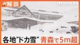 大寒波 3連休に再びピーク 極寒・大雪に要警戒、青森・酸ケ湯5m超“雪の壁”【Nスタ解説】|TBS NEWS DIG