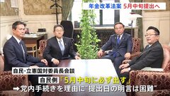 今国会の焦点の一つ「年金制度改革関連法案」　自民・国対委員長「5月中旬に必ず出す」立憲側は「大変遺憾だ」| TBS CROSS DIG with Bloomberg