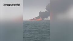 イギリス沖の北海で石油タンカーと貨物船が衝突し炎上　1人病院搬送| TBS CROSS DIG with Bloomberg