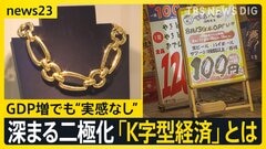 GDP3期連続プラス成長も…　個人消費マイナスで“実感なし”　二極化「K字型経済」って？【news23】| TBS CROSS DIG with Bloomberg