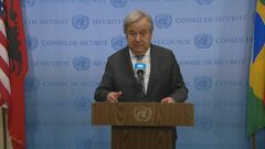 「国際人道法はアラカルトではない」国連・グテーレス事務総長　民間人の保護を訴える| TBS CROSS DIG with Bloomberg