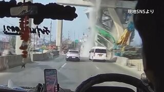 タイで2日連続のクレーン事故　首都バンコク近郊で高速道路建設中に　車2台が巻き込まれ少なくとも2人が死亡| TBS CROSS DIG with Bloomberg