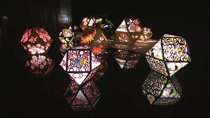 切り絵を照らし出す幻想的な光のイベント「希莉光あかり」 倉敷市の
